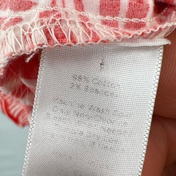 Talbots red white leafy belted dress 4P - Picture 10 of 10